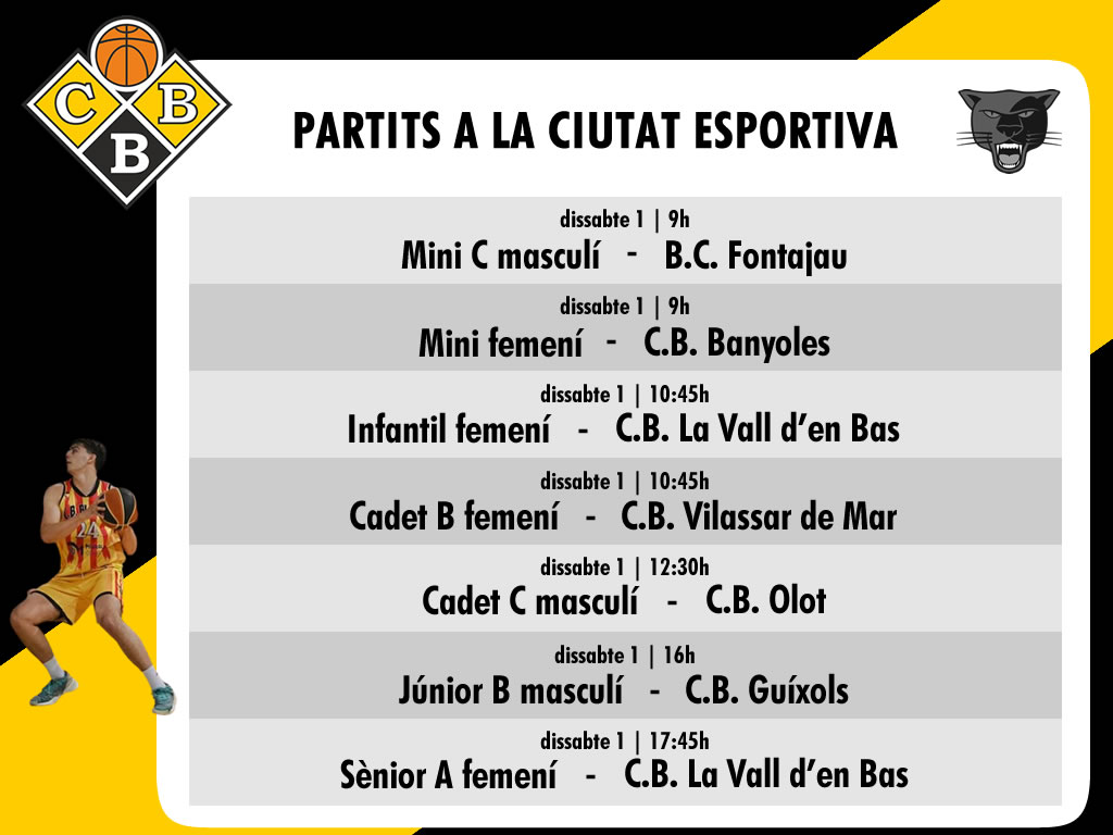 Partits a la Ciutat Esportiva