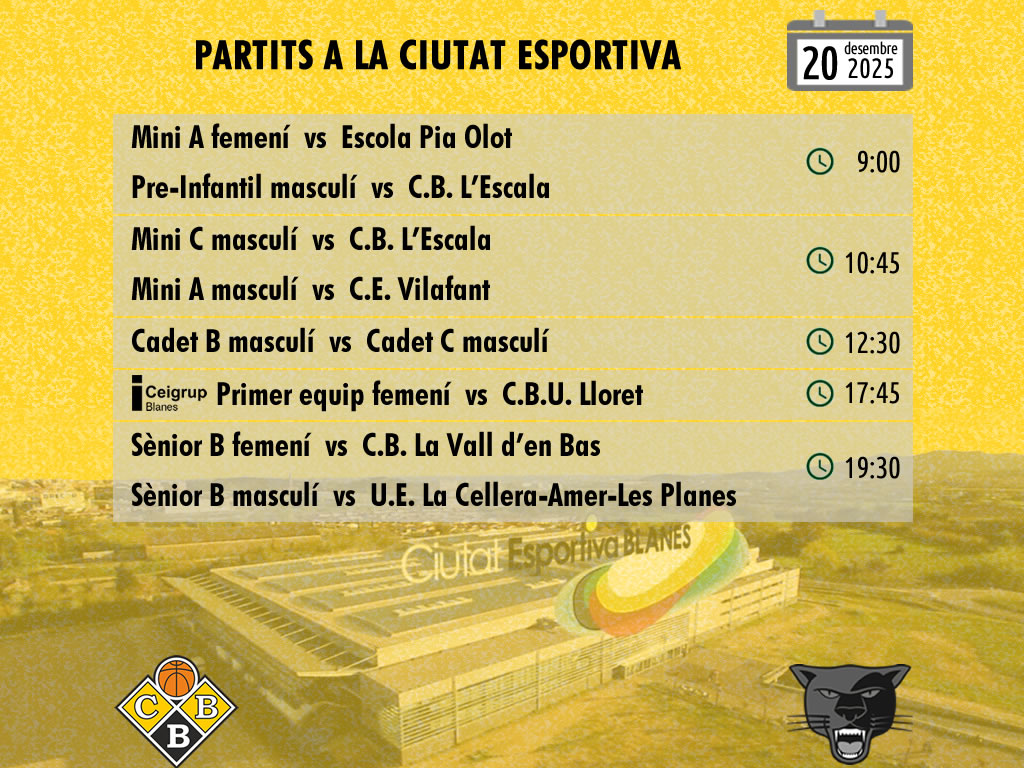 Partits a la Ciutat Esportiva