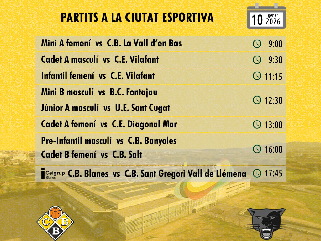 Partits a la Ciutat Esportiva