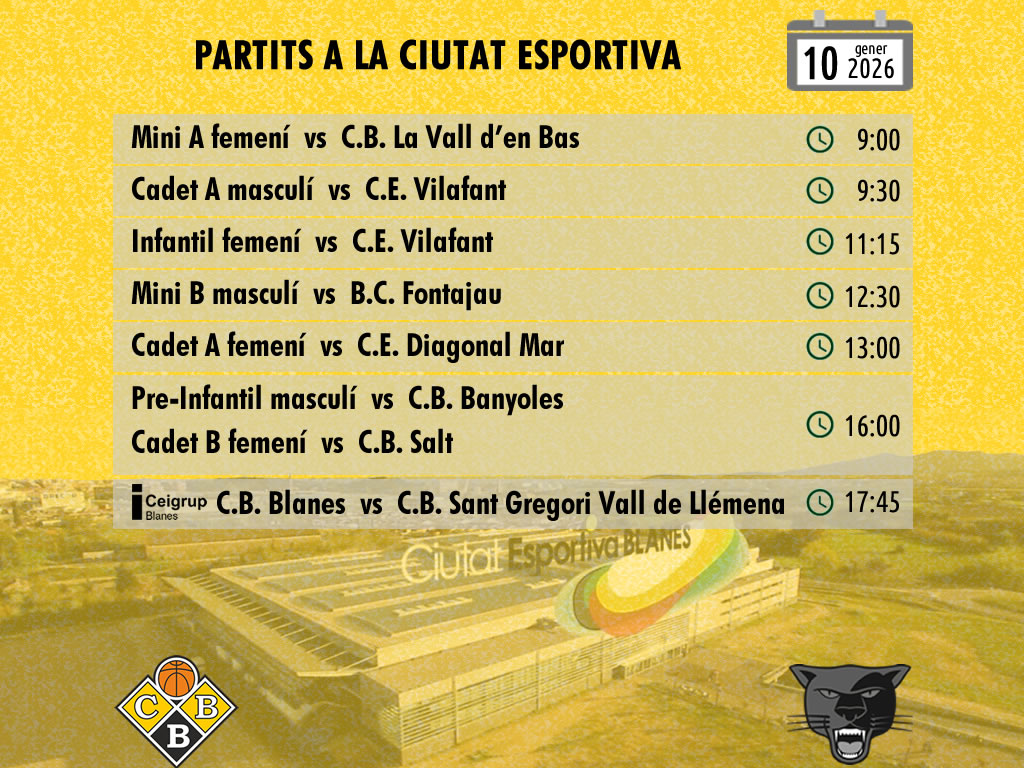 Partits a la Ciutat Esportiva
