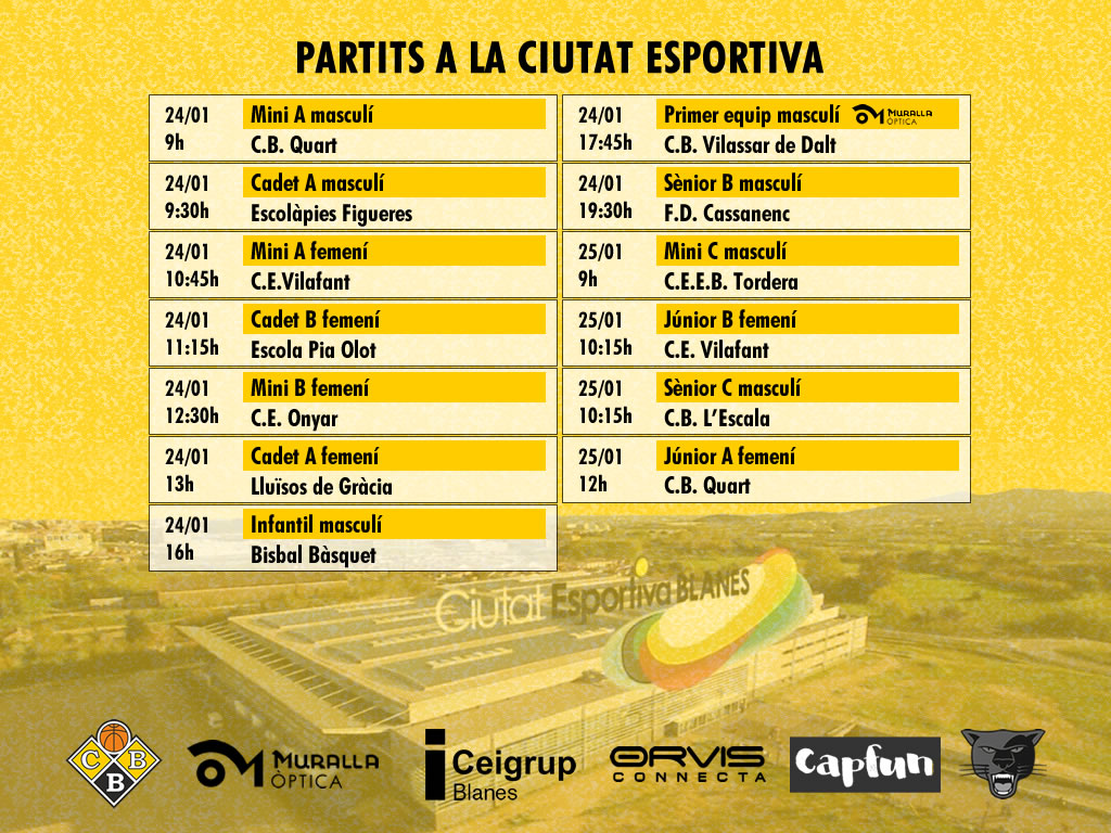 Partits a la Ciutat Esportiva