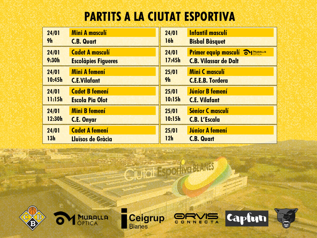 Partits a la Ciutat Esportiva