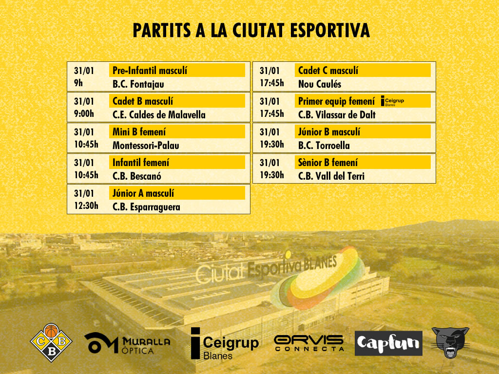 Partits a la Ciutat Esportiva