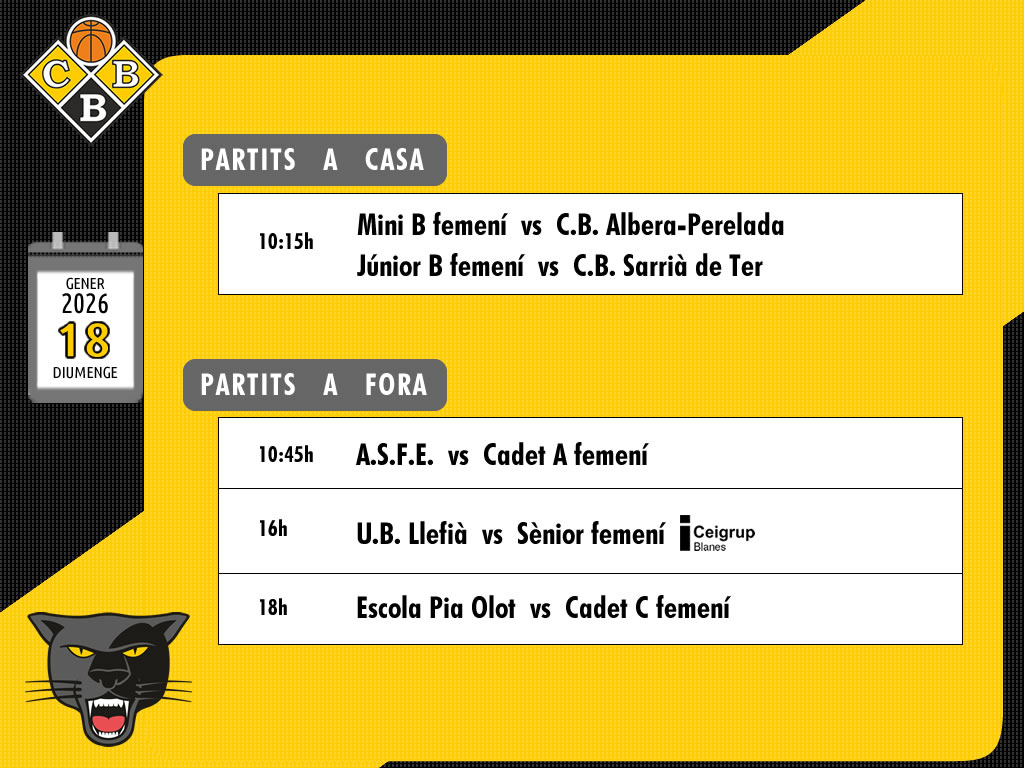 Partits de diumenge 18