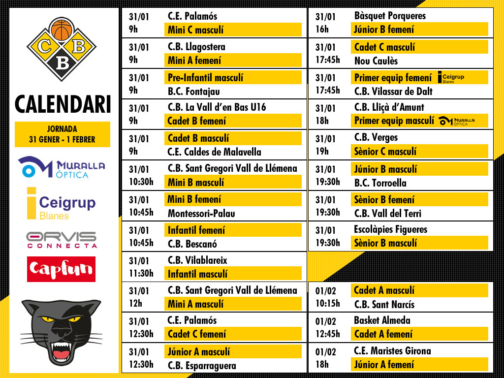Partits de la jornada