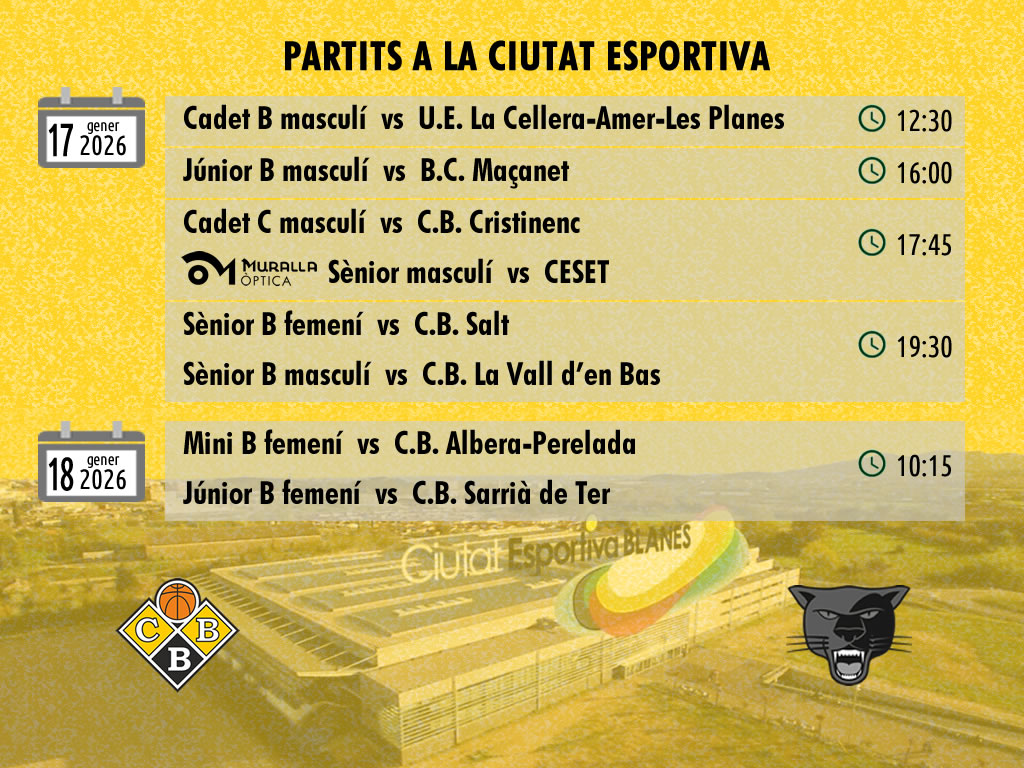 Partits a la Ciutat Esportiva