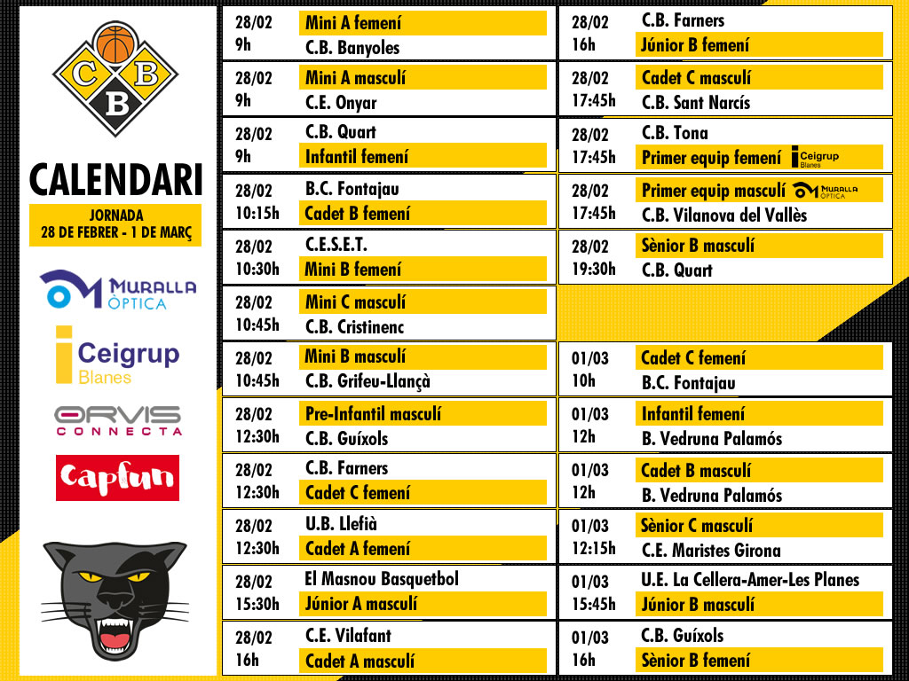 Partits de la jornada