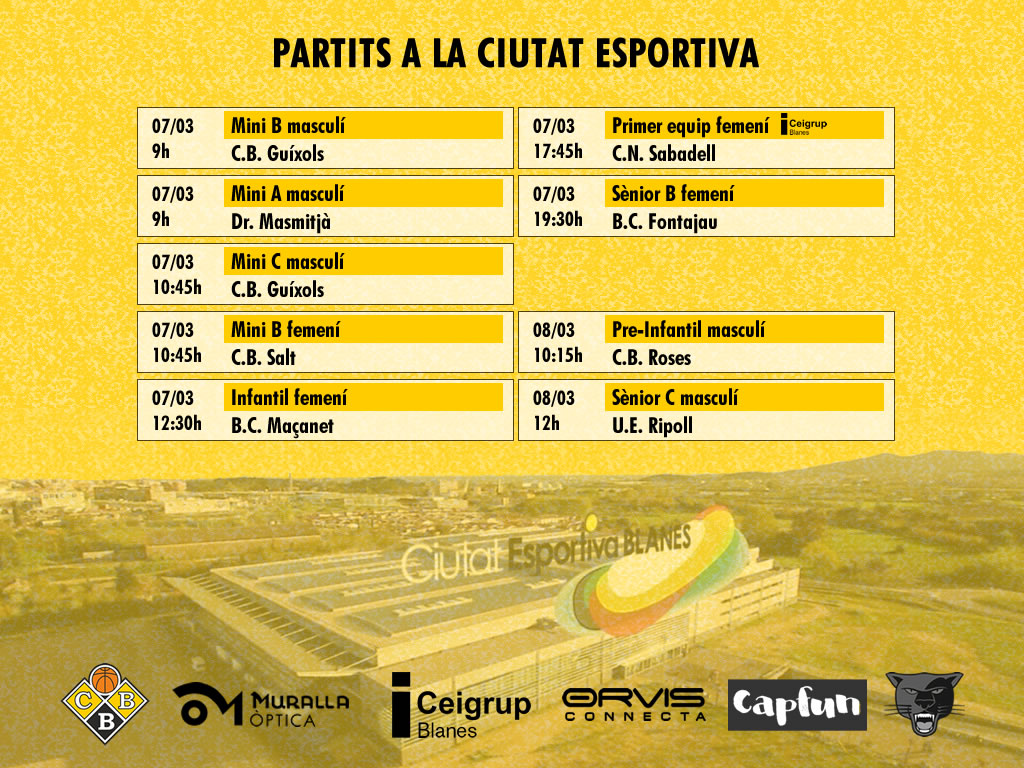 Partits a la Ciutat Esportiva