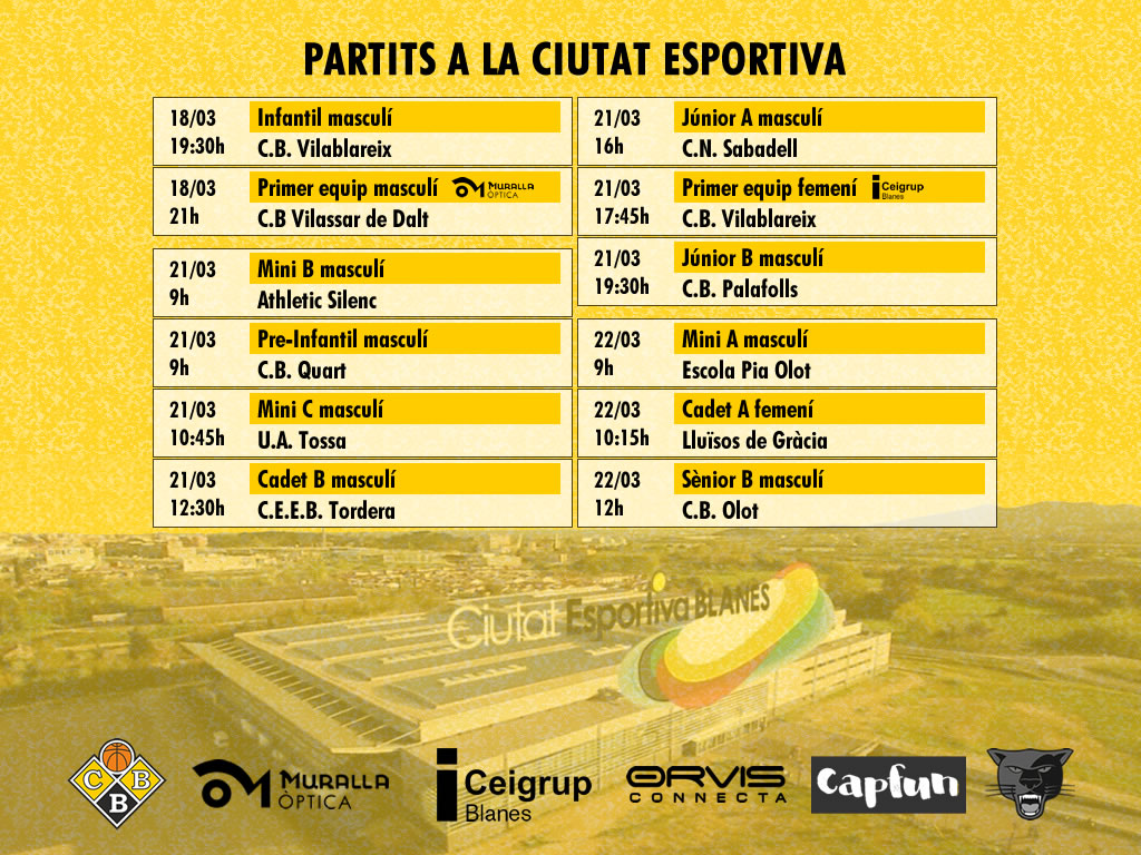 Partits a la Ciutat Esportiva
