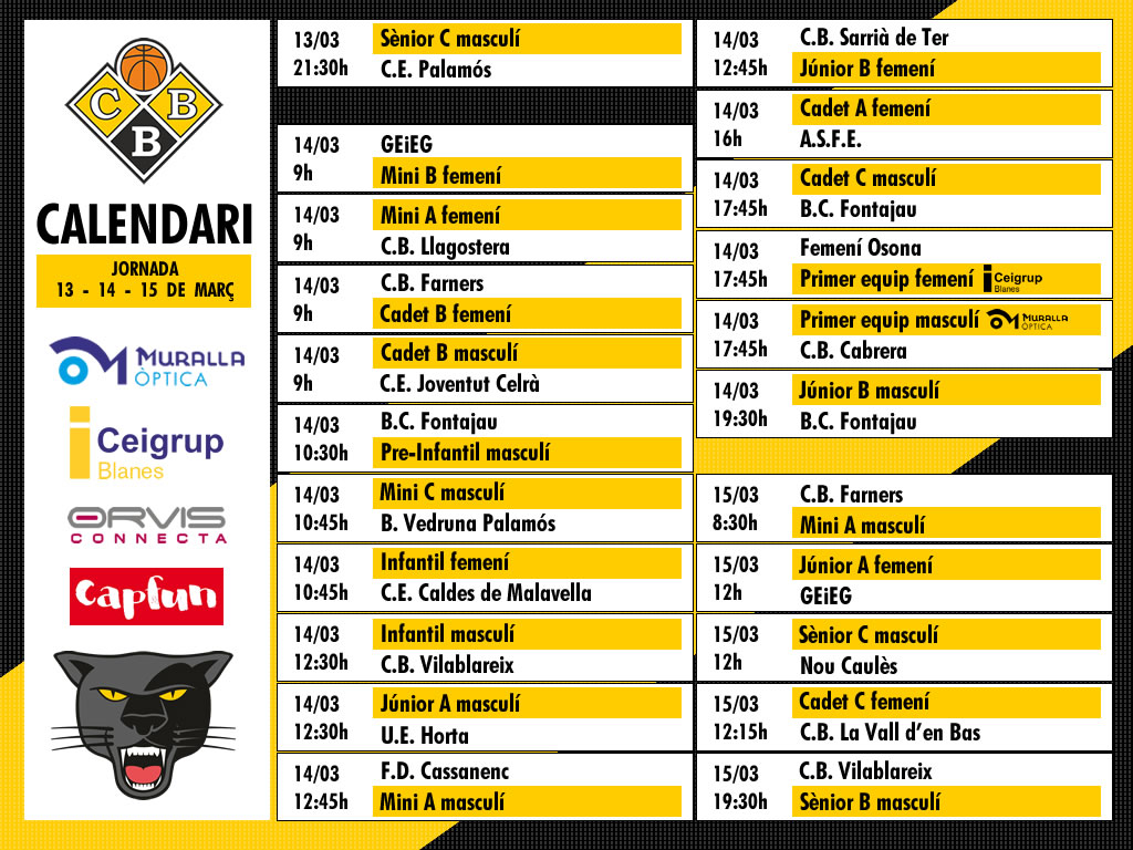 Partits de la jornada