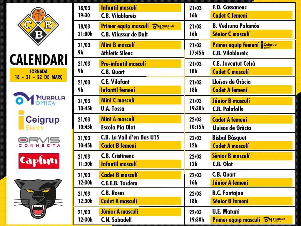 Partits de la jornada