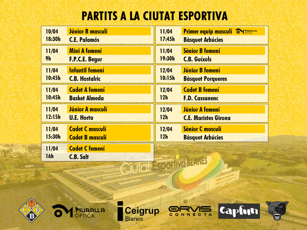 Partits a la Ciutat Esportiva