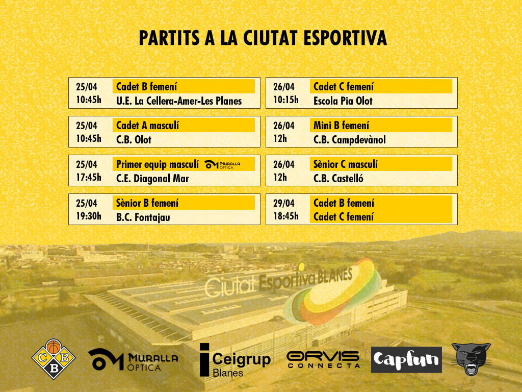Partits a la Ciutat Esportiva