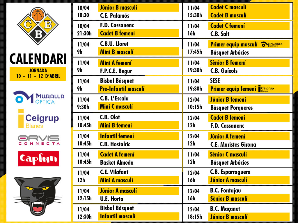 Partits de la jornada