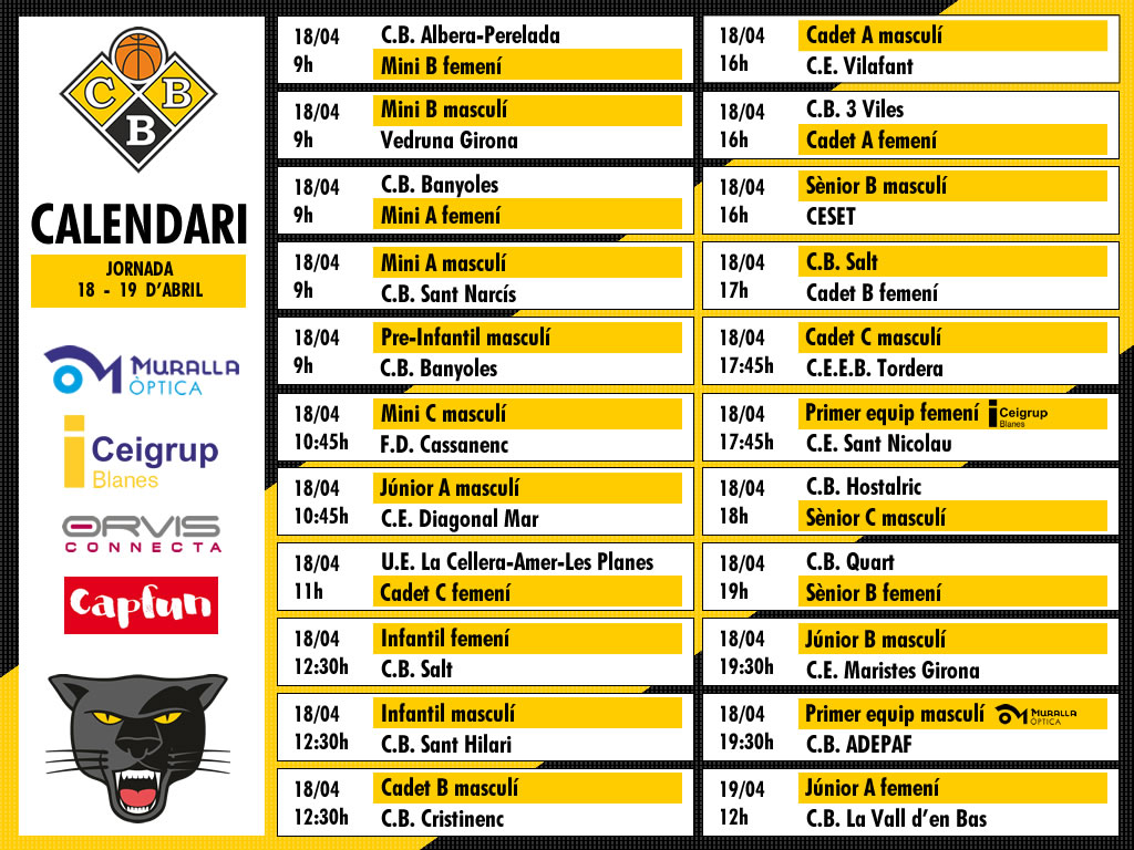 Partits de la jornada