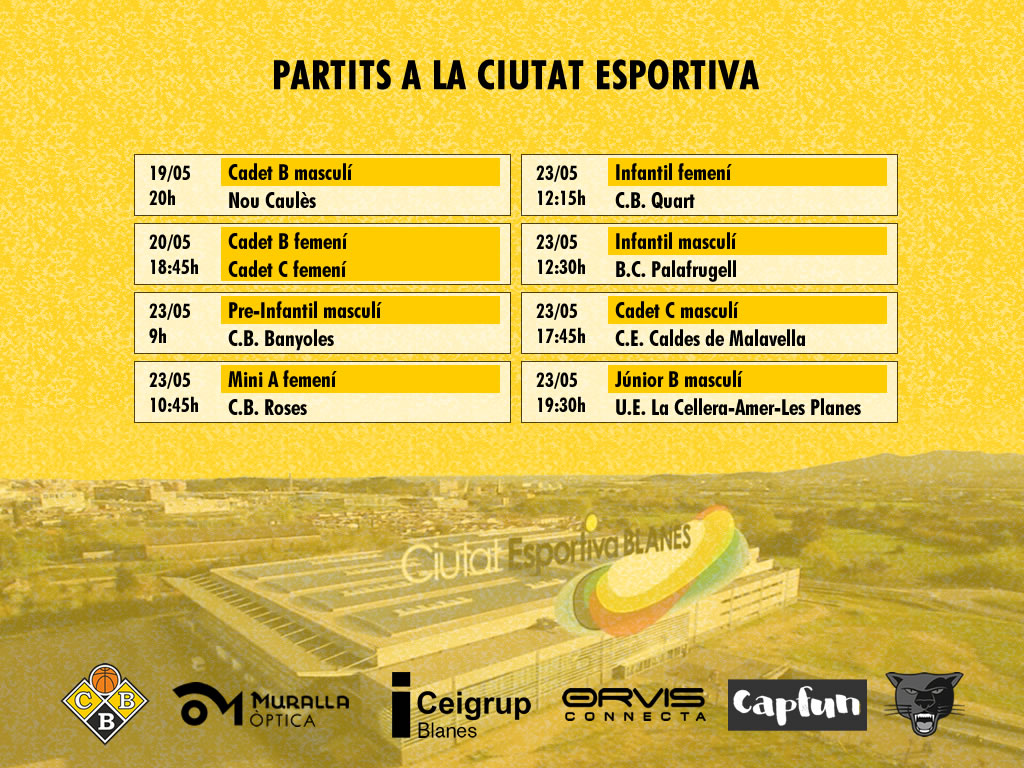Partits a la Ciutat Esportiva