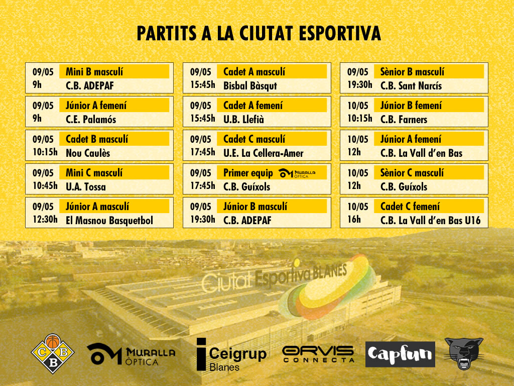 Partits a la Ciutat Esportiva