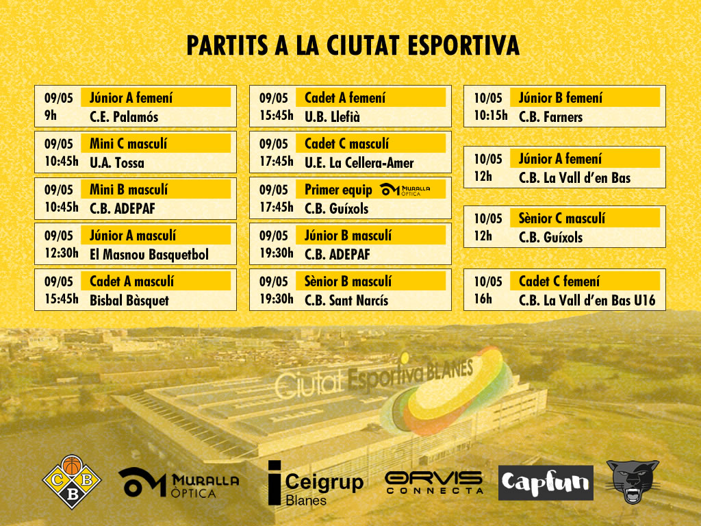 Partits a la Ciutat Esportiva